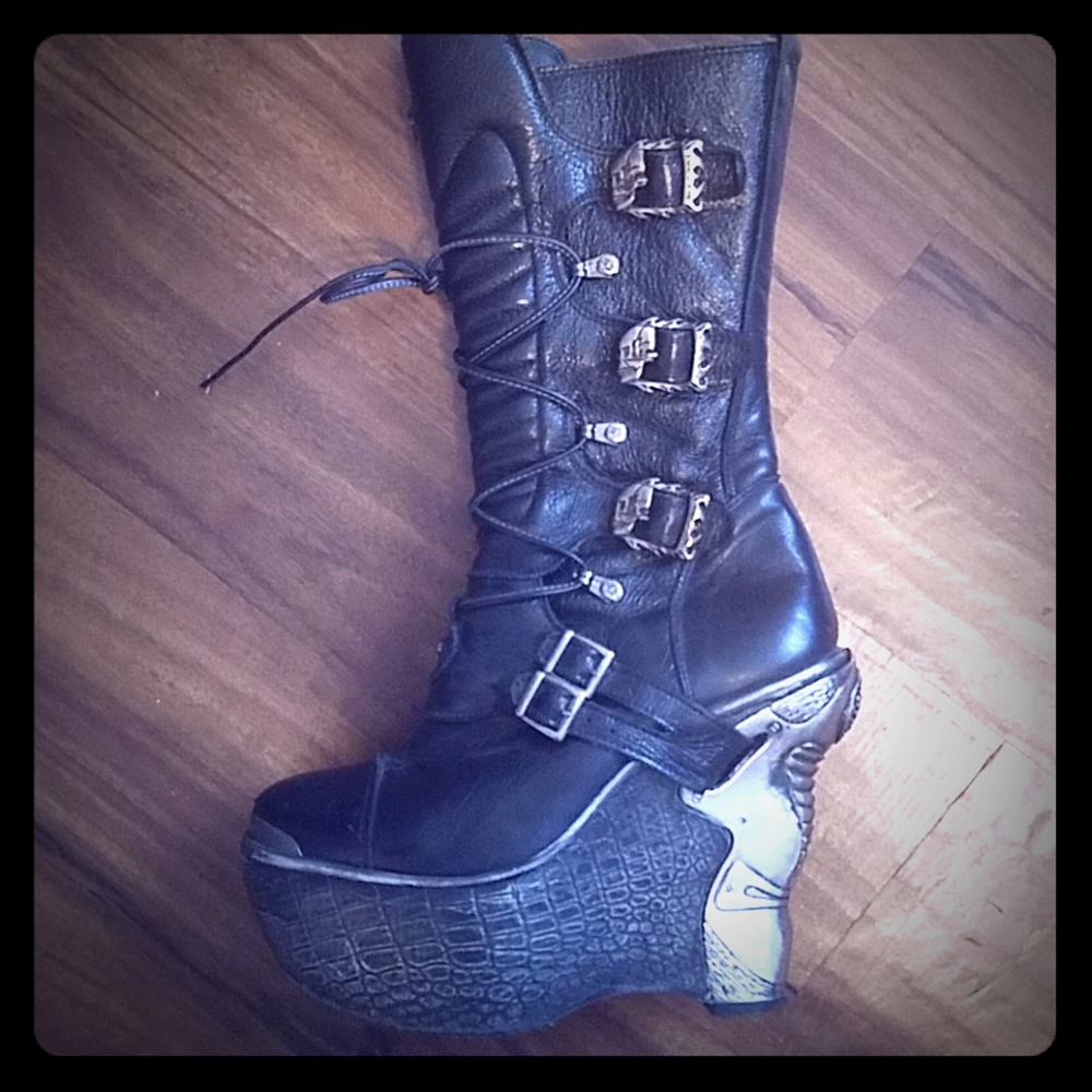 NEW ROCK PANZER m.pz003-s4 wedge boots size EU 39